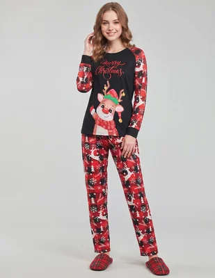 Conjunto pijama Navideña Navidad para mujer