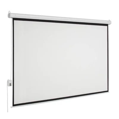 Pantalla de Proyección Eléctrica de Colgar MSE-182 - MULTIMEDIA SCREEN, 1.82x1.82m. 101 pulgadas diagonales. Incluye C.R. Inalámbrico y alámbrico