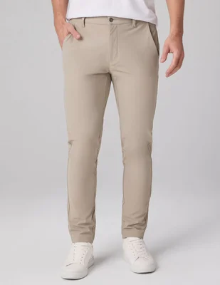 Pantalón business casual chino slim de algodón para hombre