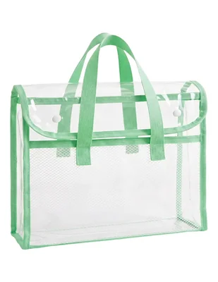 Bolso transparente verde