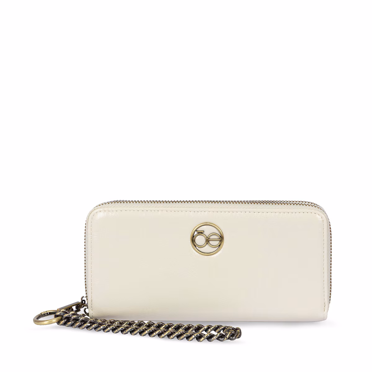 Billetera Cierre Doble Beige Cloe