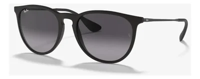 Anteojos Lentes de Sol Ray Ban Erika RB4171F Degrade negro mate/gris 54-18