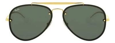 Anteojos Lentes de Sol Ray Ban Blaze Aviator RB3584N Clásico dorado/verde 61-13