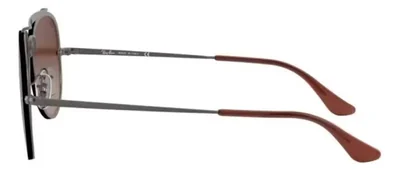 Anteojos Lentes de Sol Ray Ban Blaze Aviator RB3584N Degrade marrón/metal 61-13
