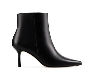 Botines Para Mujer Elegantes Botas Piel Davenia Mod. Vania Negro
