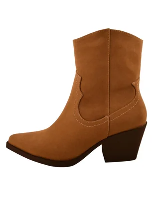 Bota cowboy arriba del tobillo para mujer