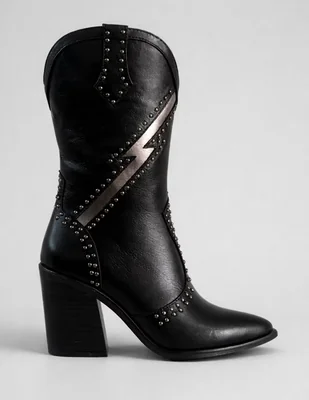 Bota Media pierna de Piel para mujer
