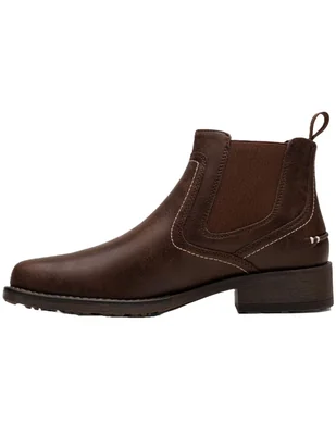 Bota de piel para hombre