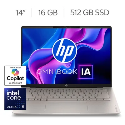 HP Omnibook 5 14-hh0050la Laptop 14" 3K OLED Intel Core Ultra 5 322 16GB 512GB SSD