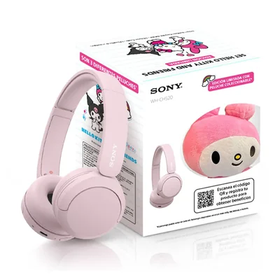 Combo: Audífonos inalámbricos WH-CH520 + Peluche coleccionable* Hello Kitty and Friends