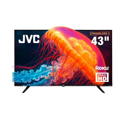 Televisión Smart TV JVC SI43FRF 43", Full HD, Roku TV, Negro