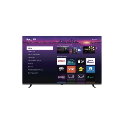 Televisión Smart TV Horion de 58", Ultra HD, 4K, QLED, Roku TV, Negro