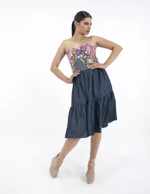 Vestido 3/4 casual w60 para mujer