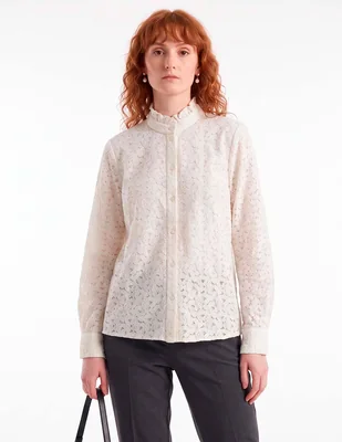 Blusa manga larga para mujer