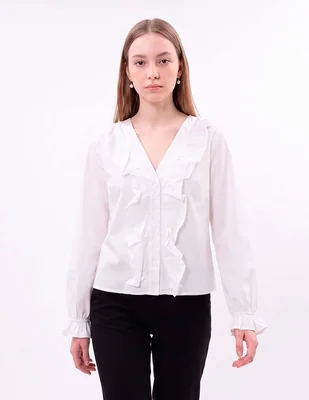 Blusa manga larga para mujer
