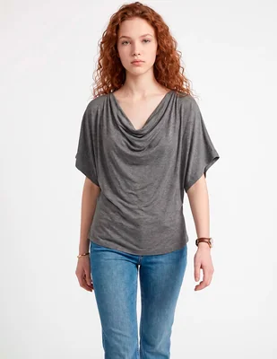 Blusa manga al codo para mujer