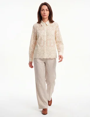 Blusa manga larga para mujer