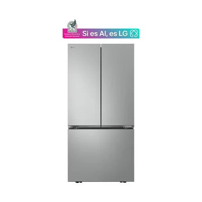 Refrigerador LG Pta Francesa 25P Gm65Fpp Plata