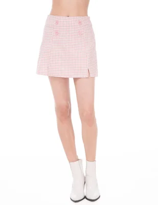 Falda short a la cintura
