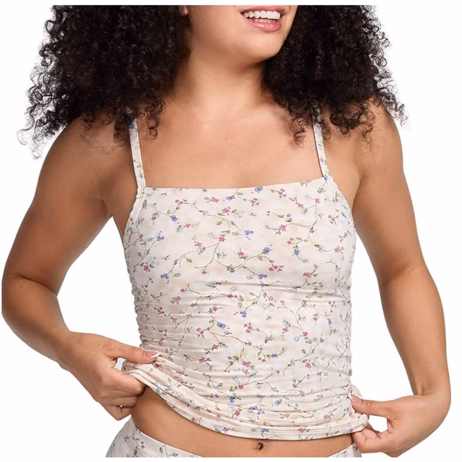 Top de Microfibra Estampado Ilusión para Mujer