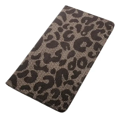 Cartera larga con estampado de leopardo