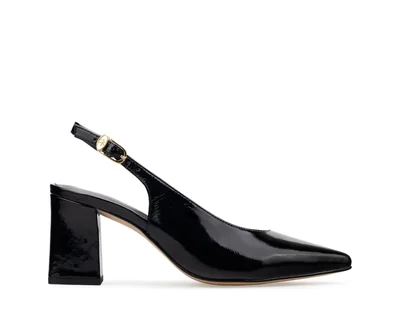 Zapatillas De Tacón Davenia De Piel Para Dama Mod. Bárbara Negro