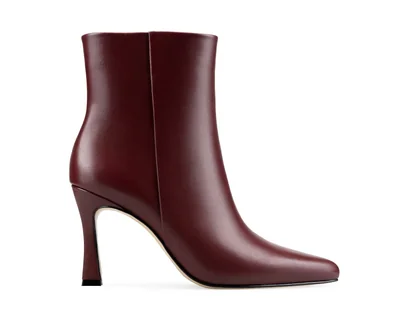 Botines Para Mujer Elegantes Botas Piel Davenia Mod. Gema Vino