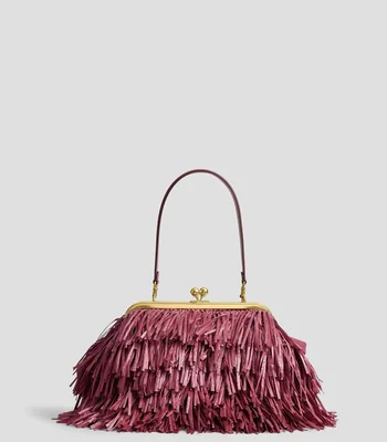 Bolsa clutch fucsia Kisslock 27 lisa Mujer