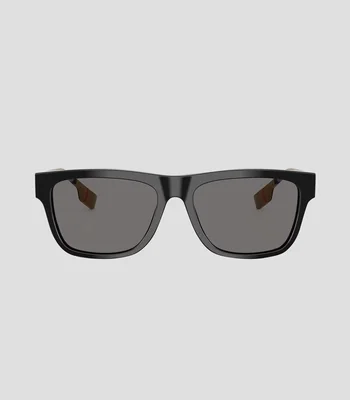 Lentes de sol de mariposa de armazón negro Unisex