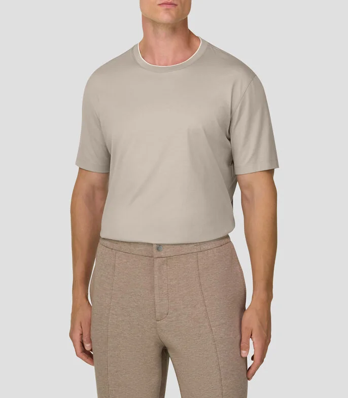 Playera cuello redondo manga corta lisa Hombre