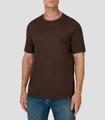 Playera cuello redondo manga corta lisa Hombre