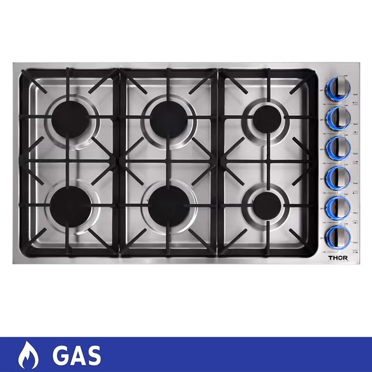 Thor Kitchen Parrilla de Gas 6 Quemadores 90cm