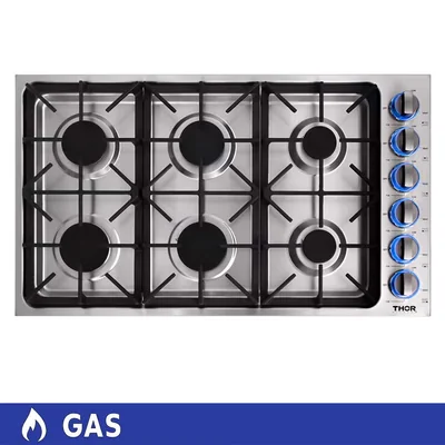 Thor Kitchen Parrilla de Gas 6 Quemadores 90cm