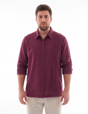 Guayabera manga corta para hombre