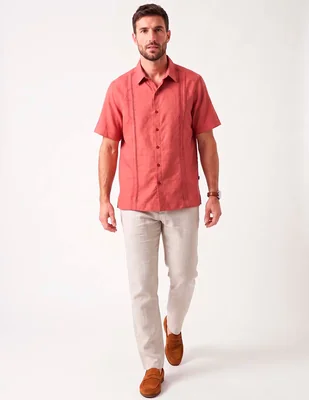 Guayabera manga corta para hombre
