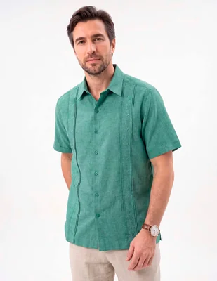 Guayabera manga corta para hombre