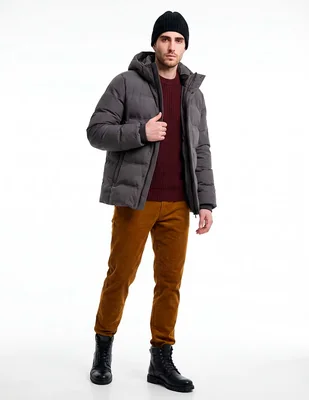 Chamarra acolchada capitonada para hombre