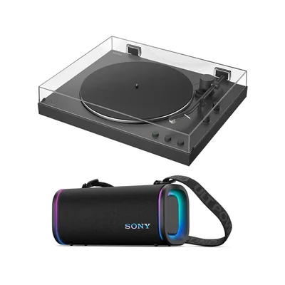 Combo: Tocadiscos PS-LX3BT + Bocina portátil inalámbrica ULT FIELD 5