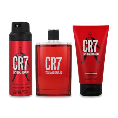 SET CRISTIANO RONALDO CR7 3PZS 100ML EDT SPRAY/ BODY SPRAY 150ML/ SHOWER GEL 150ML