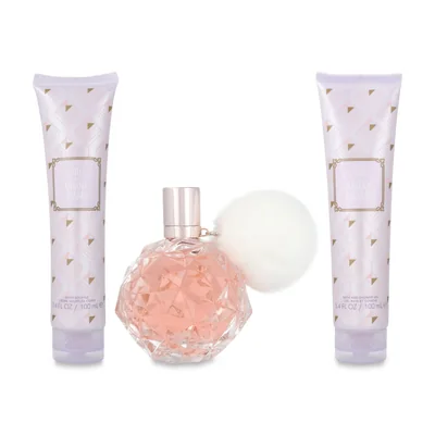 SET ARI BY ARIANA GRANDE 3PZS 100ML EDP SPRAY/ SHOWER GEL 100ML/ BODY SOUFFLE 100ML