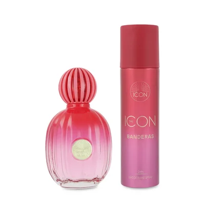 SET BANDERAS THE ICON 2PZS 100ML EDP SPRAY/ DESODORANTE 150ML SPRAY