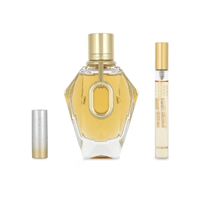 SET MILLION GOLD 3PZS 90ML EDP SPRAY/ MINIATURE SHINY LIPSTICK 1G/ 10ML EDP SPRAY