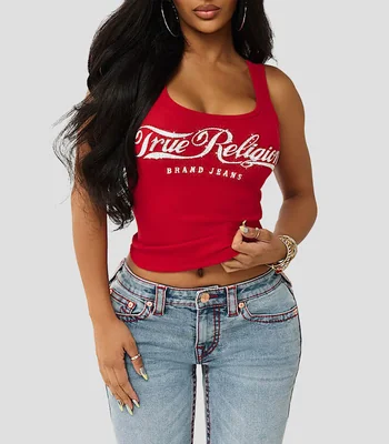 Playera cuello redondo sin mangas fantasía Mujer