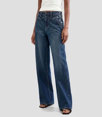 Jeans wideleg Mujer
