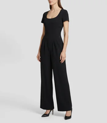 Jumpsuit de corte recto liso Mujer
