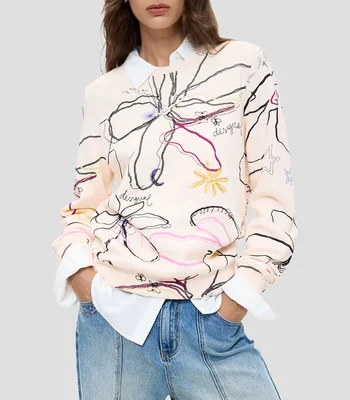 Sudadera Flower Mujer