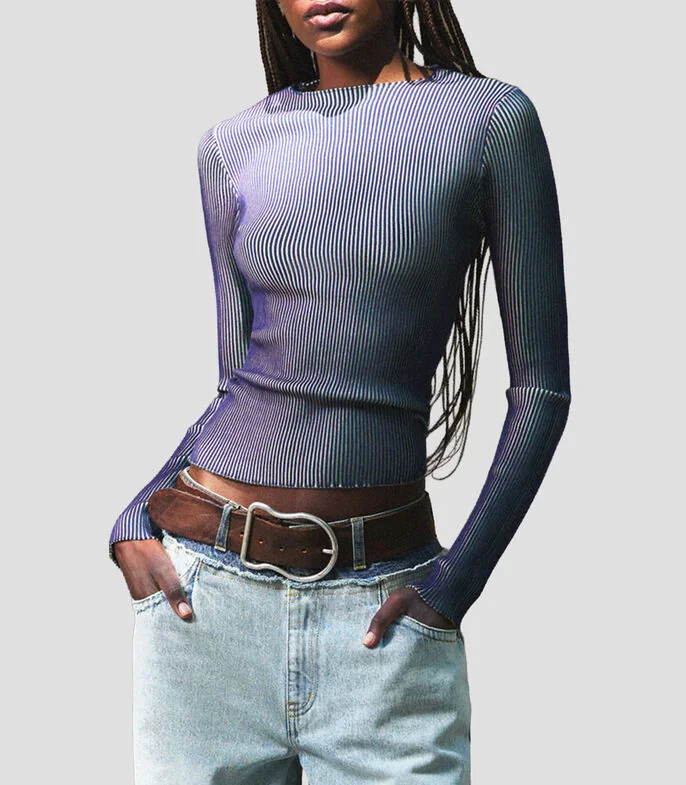 Suéter cuello redondo Mujer