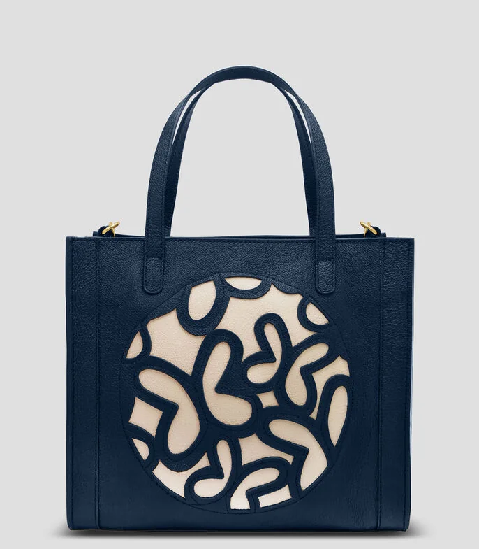 Bolso Tote Mini en Piel Mariposas Mujer