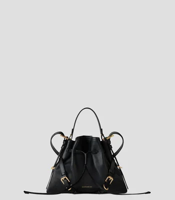 Bolsa bucket lisa con detalle texturizado Mujer
