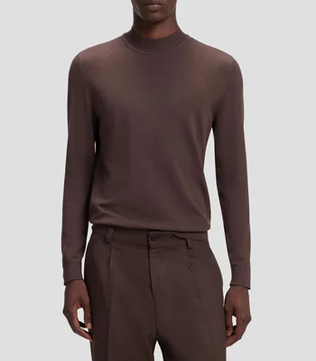 Suéter slim fit con cuello ceñido Hombre